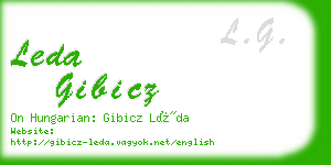 leda gibicz business card